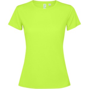 Estoril short sleeve women's t-shirt, Fluor Green (T-shirt, mixed fiber, synthetic)