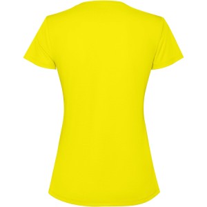 Estoril short sleeve women's t-shirt, Fluor Yellow (T-shirt, mixed fiber, synthetic)