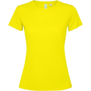 Estoril short sleeve women's t-shirt, Fluor Yellow (T-shirt, mixed fiber, synthetic)