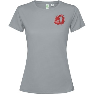 Estoril short sleeve women's t-shirt, Grey (T-shirt, mixed fiber, synthetic)