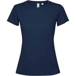 Estoril short sleeve women's t-shirt, Navy Blue (T-shirt, mixed fiber, synthetic)