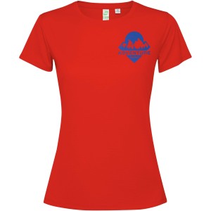 Estoril short sleeve women's t-shirt, Red (T-shirt, mixed fiber, synthetic)
