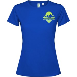 Estoril short sleeve women's t-shirt, Royal blue (T-shirt, mixed fiber, synthetic)