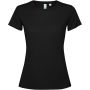 Estoril short sleeve women's t-shirt, Solid black