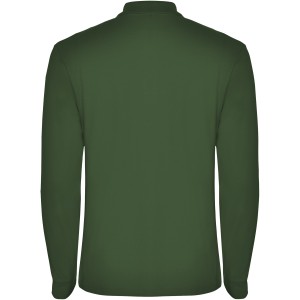 Estrella long sleeve men's polo, Bottle green (Long-sleeved shirt)