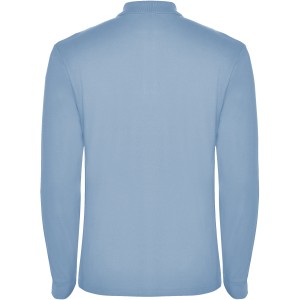 Estrella long sleeve men's polo, Sky blue (Long-sleeved shirt)