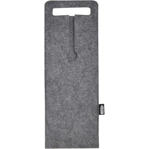 Felta 75 cl GRS recycled felt wine bag, Medium grey (Cooler bags)