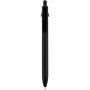 Fidget recycled plastic ballpoint pen (black ink), Solid bla