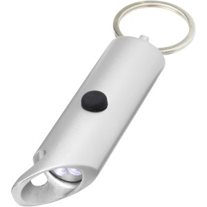 Flare RCS recycled aluminium IPX LED light and bottle opener (Keychains)