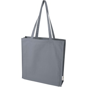 Florida 270 g/m2 GRS recycled gusset tote bag 14L, Grey (Shopping bags)