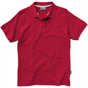 Forehand short sleeve ladies polo, Dark red (Polo shirt, 90-100% cotton)