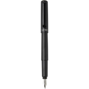 Lucetta recycled aluminium fountain pen, Solid black (Fountain-pen, rollerball)