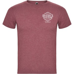 Fox short sleeve men's t-shirt, Heather Garnet (T-shirt, 90-100% cotton)