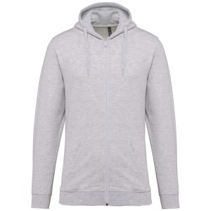 FULL ZIP HOODED SWEATSHIRT, Ash Heather