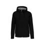 FULL ZIP HOODED SWEATSHIRT, Black