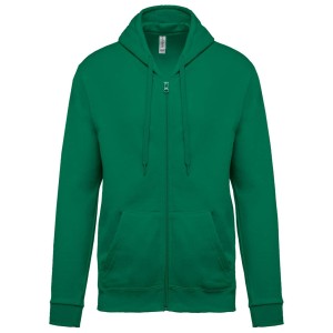 FULL ZIP HOODED SWEATSHIRT, Kelly Green