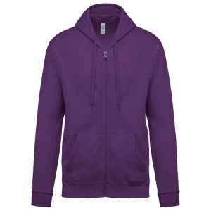 FULL ZIP HOODED SWEATSHIRT, Purple