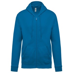 FULL ZIP HOODED SWEATSHIRT, Tropical Blue