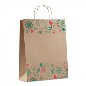 Gift paper bag large, Beige (Pouches, paper bags, carriers)