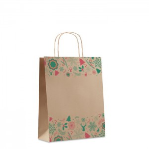 Gift paper bag medium, Beige (Pouches, paper bags, carriers)