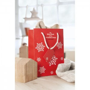 Gift paper bag medium, Red (Pouches, paper bags, carriers)