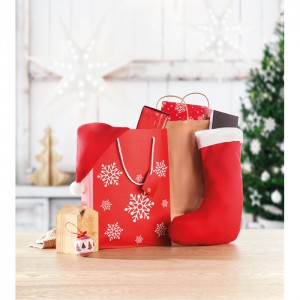 Gift paper bag medium, Red (Pouches, paper bags, carriers)