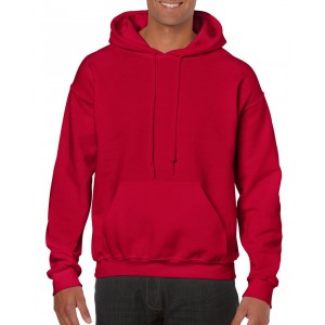 HEAVY BLEND<sup>&trade;</sup> ADULT HOODED SWEATSHIRT, Cherry Red