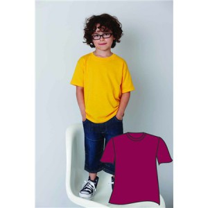 Gildan Heavy Cotton Youth T-shirt, Garnet, L (T-shirt, 90-100% cotton)