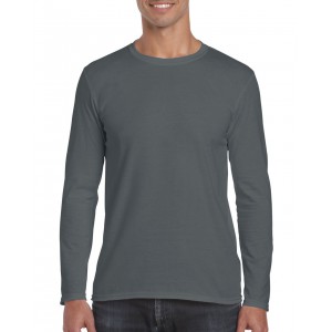 SOFTSTYLE<SUP><sup>&reg;</sup></SUP> ADULT LONG SLEEVE T-SHIRT, Charcoal