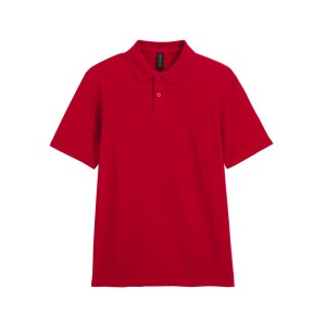SOFTSTYLE<SUP><sup>&reg;</sup></SUP> ADULT DOUBLE PIQU� POLO, Cherry Red