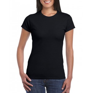 Gildan SoftStyle Ladies T-shirt, Black, 3XL (T-shirt, 90-100% cotton)