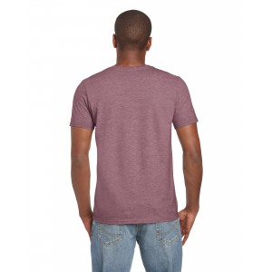 Gildan Softstyle Mens Ring Spun T-Shirt, heather maroon, M (T-shirt, 90-100% cotton)