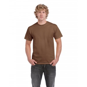 Gildan Ultra Cotton Adult T-shirt, Chestnut, 5XL (T-shirt, 90-100% cotton)