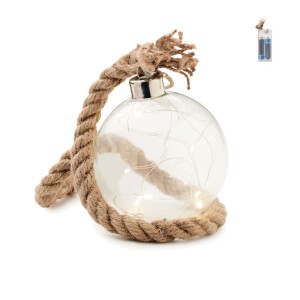 Glass bauble LED light, Transparent (Decorations)