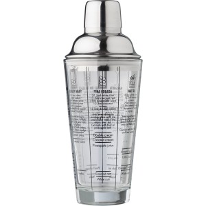 Glass cocktail shaker (400 ml) Adela, Neutral/Transparant (Kitchen glass)