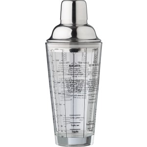 Glass cocktail shaker (400 ml) Adela, Neutral/Transparant (Kitchen glass)