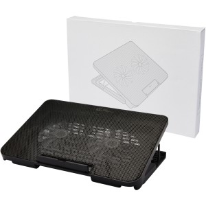 Gleam gaming laptop cooling stand, Solid black (Office desk equipment)