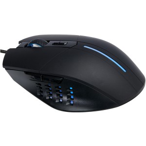 Gleam RGB gaming mouse, Solid black (Office desk equipment)