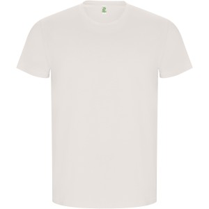 Golden short sleeve men's t-shirt, Vintage White (T-shirt, 90-100% cotton)