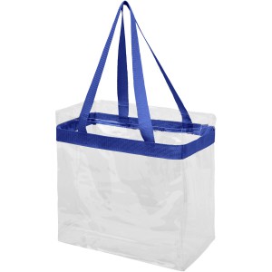 Hampton transparent tote bag, Royal blue, Transparent clear (Shopping bags)