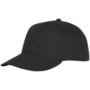 Ares 6 panel cap, solid black (Hats)