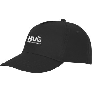 Feniks 5 panel cap, solid black (Hats)