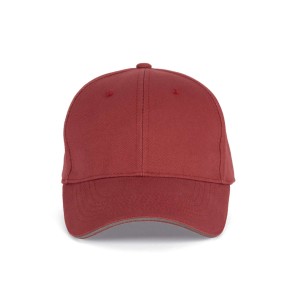 ORLANDO - 6 PANELS CAP, Terracotta Red/Slate Grey (Hats)