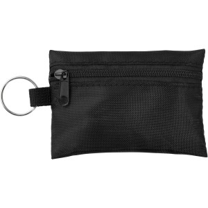 Valdemar 16-piece first aid keyring pouch, Black (Healthcare items)