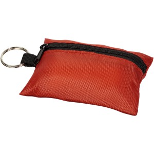 Valdemar 16-piece first aid keyring pouch, Red (Healthcare items)