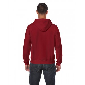 HEAVY BLEND(tm) ADULT FULL ZIP HOODED SWEATSHIRT, Cardinal Red (Pullovers)