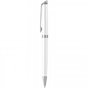 Hmisph?re elegant and lacquered ballpoint pen, White (Metallic pen)