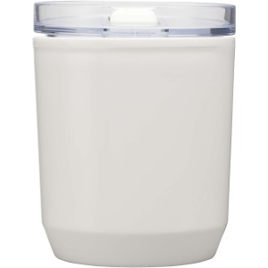 Hudson 180 ml recycled plastic double-wall tumbler, White (Glasses)