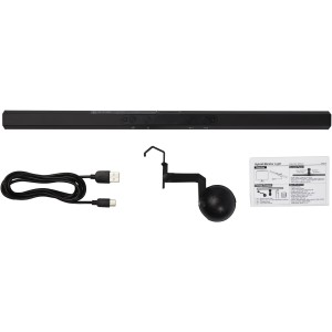 Hybrid monitor light, Solid black (Office desk equipment)