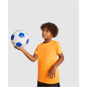 Imola short sleeve kids sports t-shirt, Fluor Orange (T-shirt, mixed fiber, synthetic)